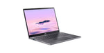 Acer Chromebook Plus 514 CBE594-2T-TCO-36FC Intel Core 3 100U 35,6 cm (14") Touchscreen WUXGA 8 GB LPDDR5-SDRAM 256 GB SSD Wi-Fi 7 (802.11be) ChromeOS Grijs