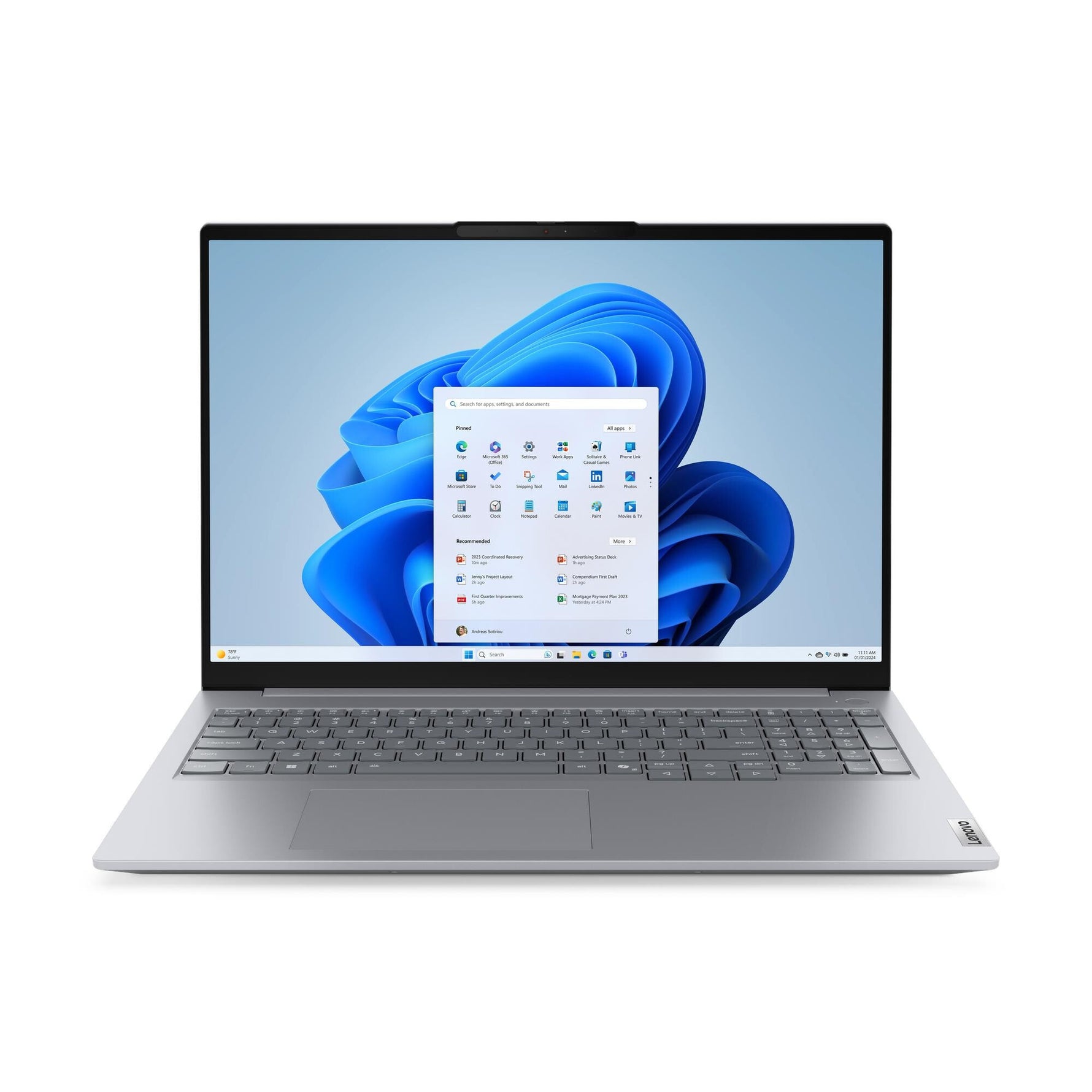Lenovo ThinkBook 16 G9 IRL Intel® Core™ i5 i5-13420H Laptop 40,6 cm (16") WUXGA 16 GB DDR5-SDRAM 512 GB SSD Wi-Fi 7 (802.11be) Windows 11 Pro Belgisch Grijs