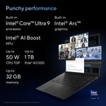 ASUS Vivobook S 14 OLED S5406SA-QD077W Copilot+ PC Intel Core Ultra 7 258V Laptop 35,6 cm (14") WUXGA 32 GB LPDDR5x-SDRAM 1 TB SSD Wi-Fi 7 (802.11be) Windows 11 Home Nederlands Blauw