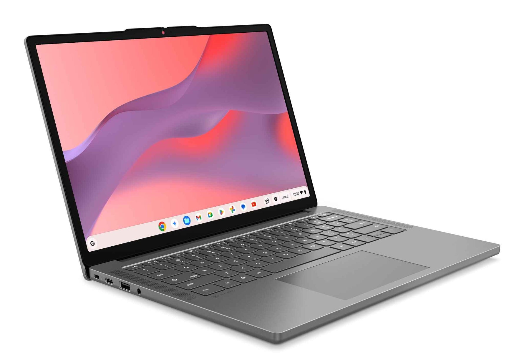 Lenovo Chrome 14M8911 MediaTek Kompanio 540 Chromebook 35,6 cm (14") WUXGA 4 GB LPDDR5x-SDRAM 64 GB UFS Wi-Fi 6E (802.11ax) ChromeOS Belgisch Grijs