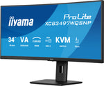 iiyama ProLite XCB3497WQSNP-B1 computer monitor 86,4 cm (34") 3440 x 1440 Pixels UltraWide Quad HD LED Zwart