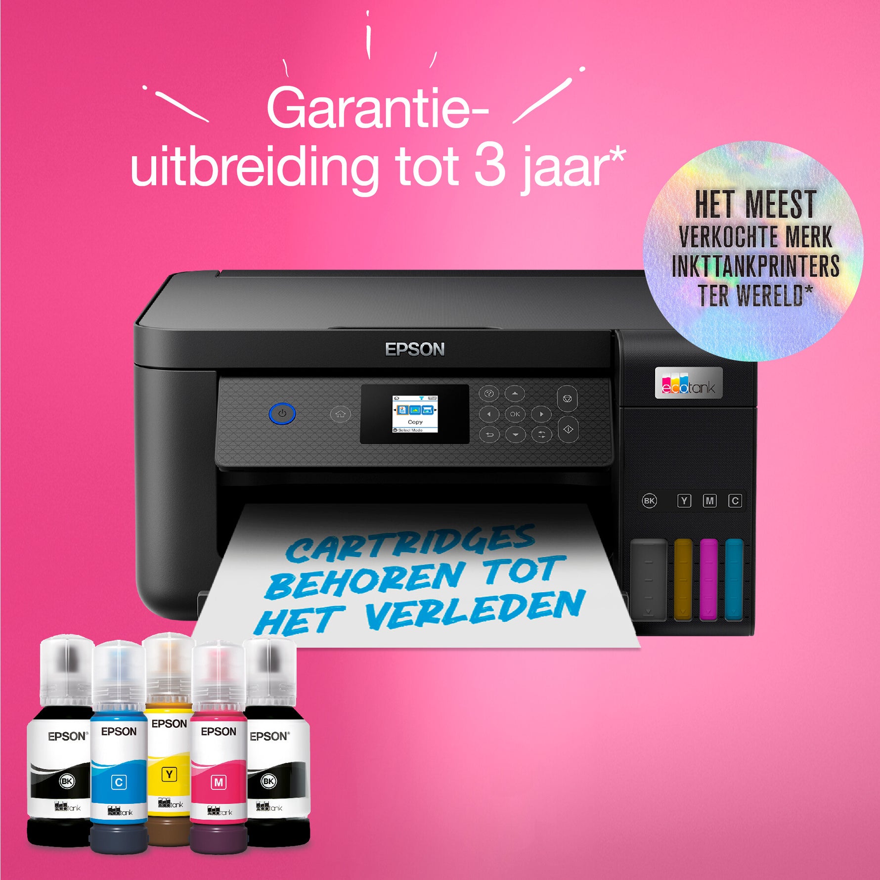 Epson EcoTank ET-2851 A4 multifunctionele Wi-Fi-printer met inkttank, inclusief tot 3 jaar inkt