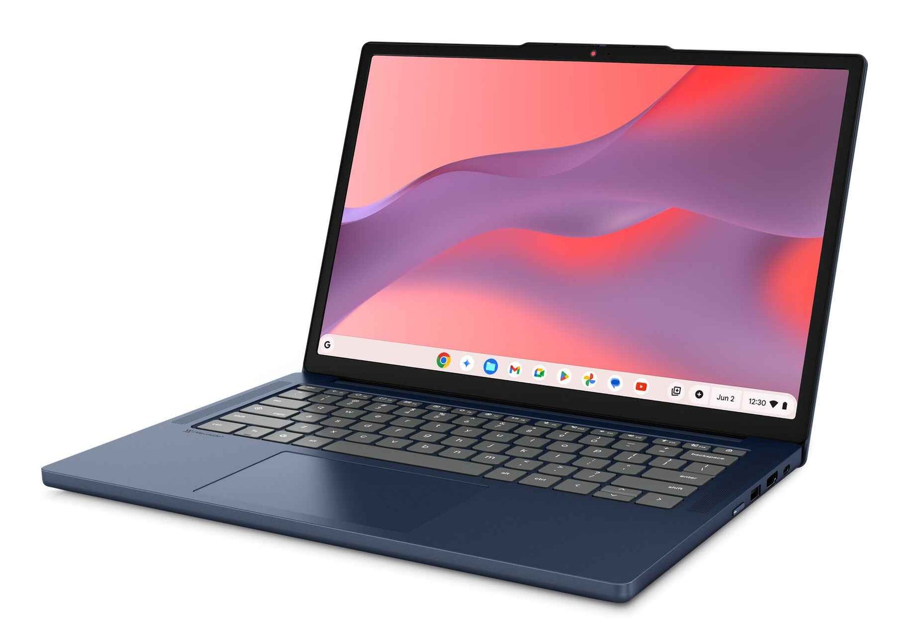Lenovo Chrome 14M8911 MediaTek Kompanio 540 Chromebook 35,6 cm (14") WUXGA 8 GB LPDDR5x-SDRAM 128 GB UFS Wi-Fi 6E (802.11ax) ChromeOS Belgisch Blauw