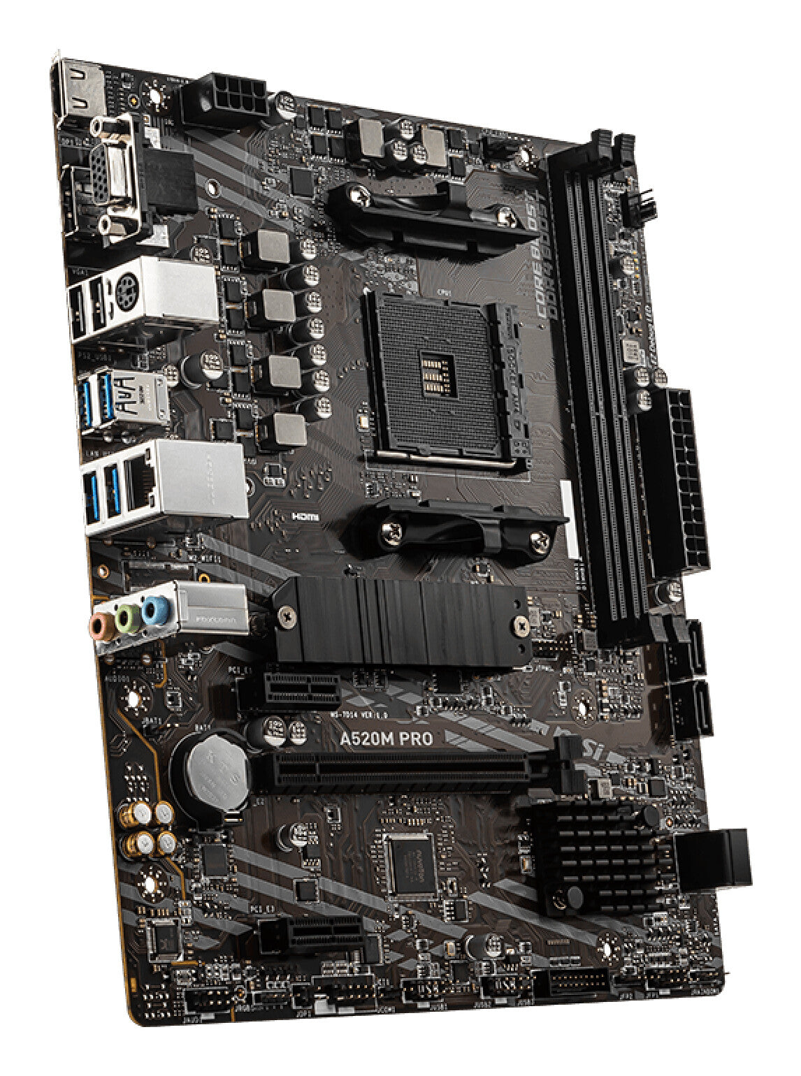 MSI A520M PRO moederbord AMD A520 Socket AM4 micro ATX