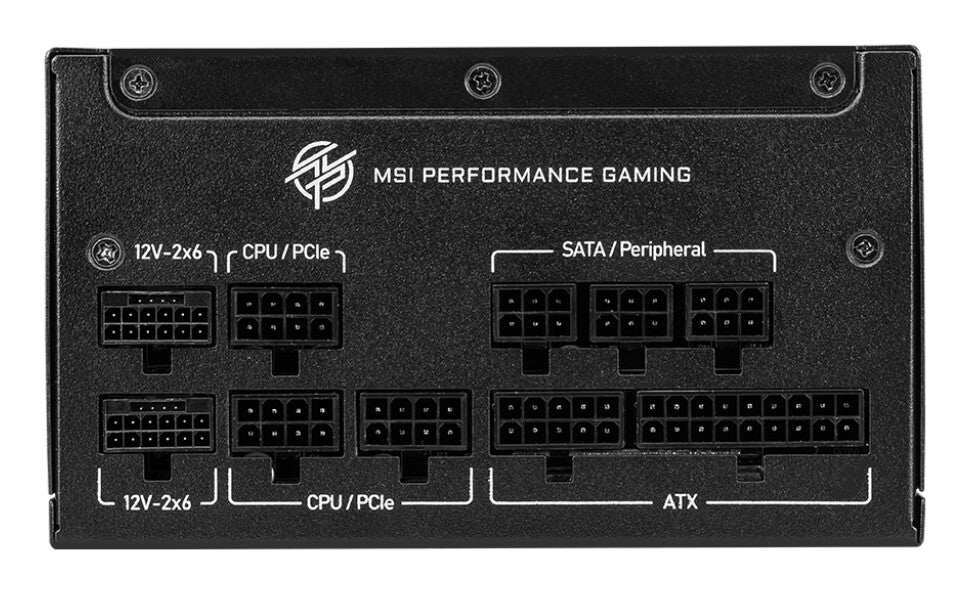 MSI MPG A850GS PCIE5 power supply unit 850 W 24-pin ATX ATX Zwart
