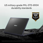 ASUS Chromebook CR11 CZ1104CM4A-NS0172 MediaTek Kompanio 540 29,5 cm (11.6") Touchscreen HD 8 GB LPDDR5x-SDRAM 64 GB eMMC Wi-Fi 7 (802.11be) ChromeOS Grijs QWERTY US International