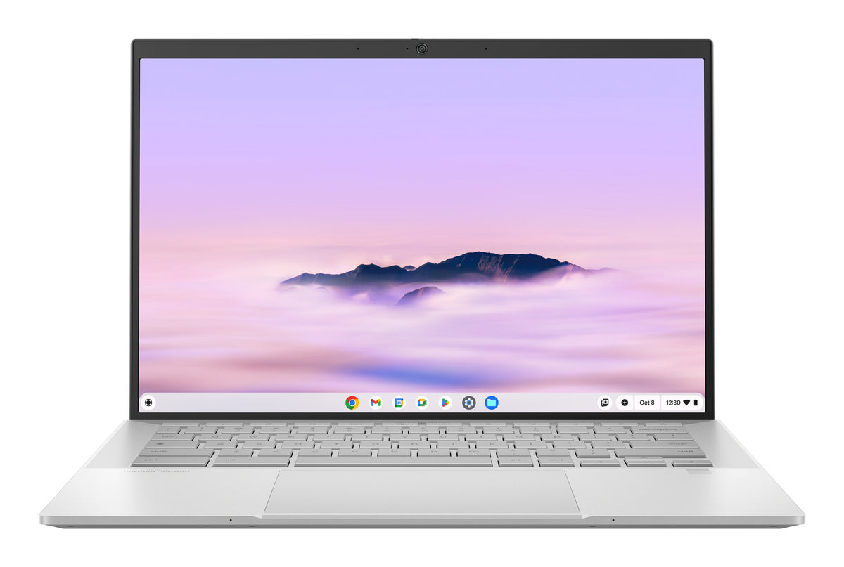 ASUS Chromebook Plus Enterprise CB54 CB5403CMA-QM1602 Intel Core Ultra 7 155U 35,6 cm (14") WQXGA 16 GB LPDDR5x-SDRAM 256 GB SSD Wi-Fi 6E (802.11ax) ChromeOS US International Zilver