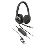 Poly HP Poly Mission 825 Stereo USB Wired Headset Bulk WW