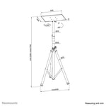 Neomounts NS-FS200BLACK Vloerstandaard 10-32"