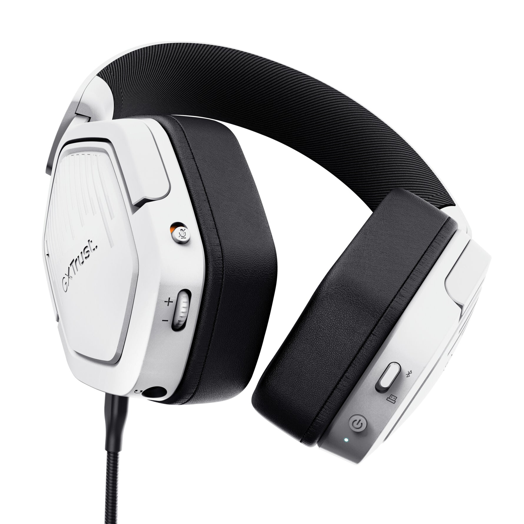 Trust GXT 493W Carus Headset Bedraad en draadloos Hoofdband, Helm Gamen USB Type-C / USB Type-A Bluetooth Wit