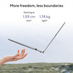 ASUS Vivobook S16 S3607QA-PL003W Qualcomm Snapdragon X1-26-100 Laptop 40,6 cm (16") 2.5K 16 GB LPDDR5x-SDRAM 512 GB SSD Wi-Fi 6E (802.11ax) Windows 11 Home Nederlands Grijs