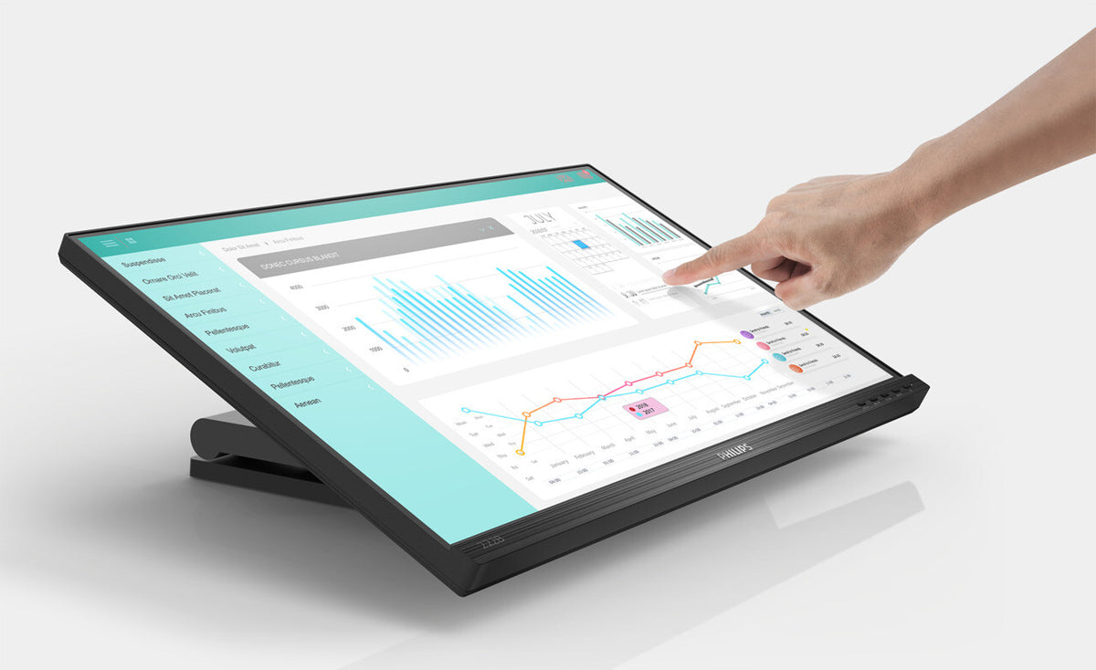 Philips B Line 222B1TC/00 computermonitor 54,6 cm (21,5") 1920 x 1080 Pixels Full HD LED Touchscreen Zwart