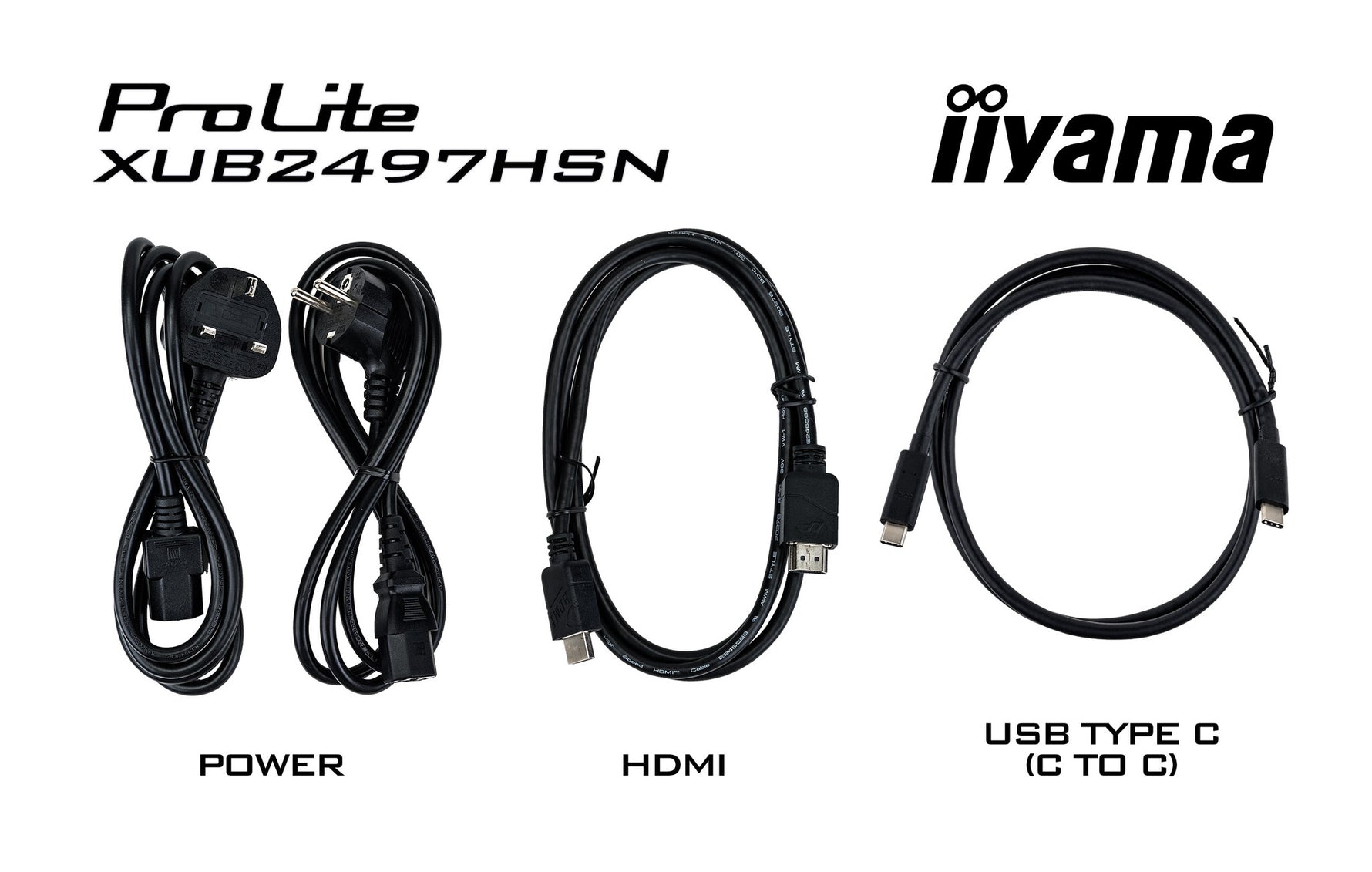 iiyama ProLite XUB2497HSN-W2 computer monitor 60,5 cm (23.8") 1920 x 1080 Pixels Full HD LED Wit