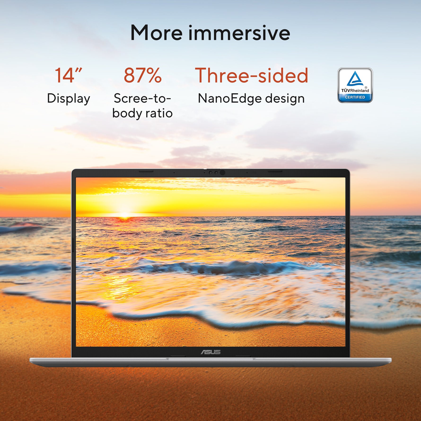 ASUS Vivobook 14 M1407KA-LY090W AMD Ryzen AI 5 340 Laptop 35,6 cm (14