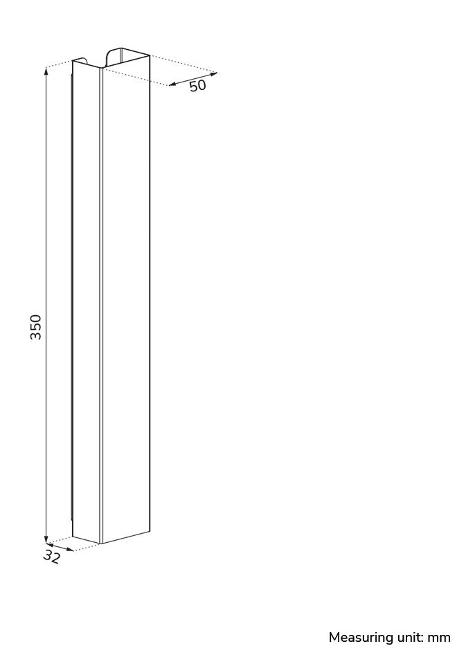 Neomounts ADS06-123BL Kabelgoot - magnetische bevestiging - universeel