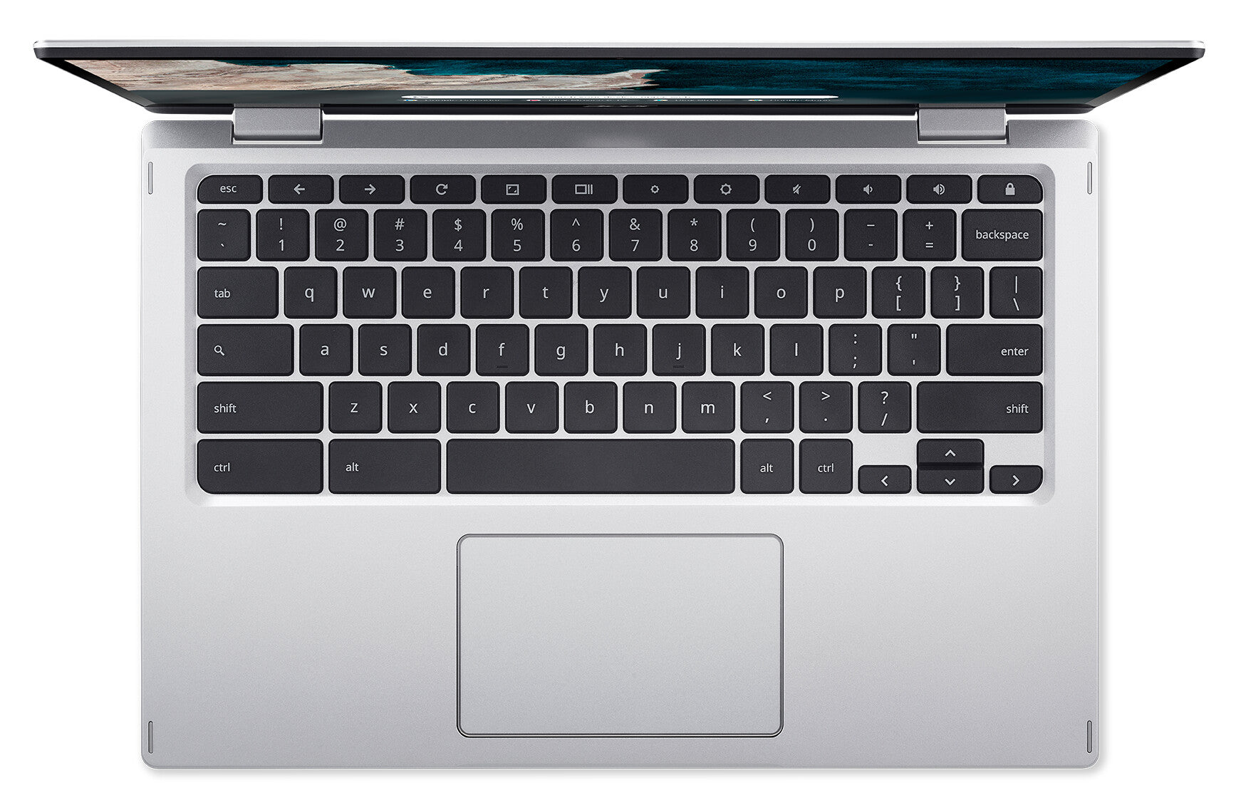 Acer Chromebook CP513-1HL-S1YN Snapdragon 7c 33,8 cm (13.3") Touchscreen Full HD 8 GB LPDDR4x-SDRAM 128 GB eMMC Wi-Fi 5 (802.11ac) ChromeOS voor ondernemingen Zilver