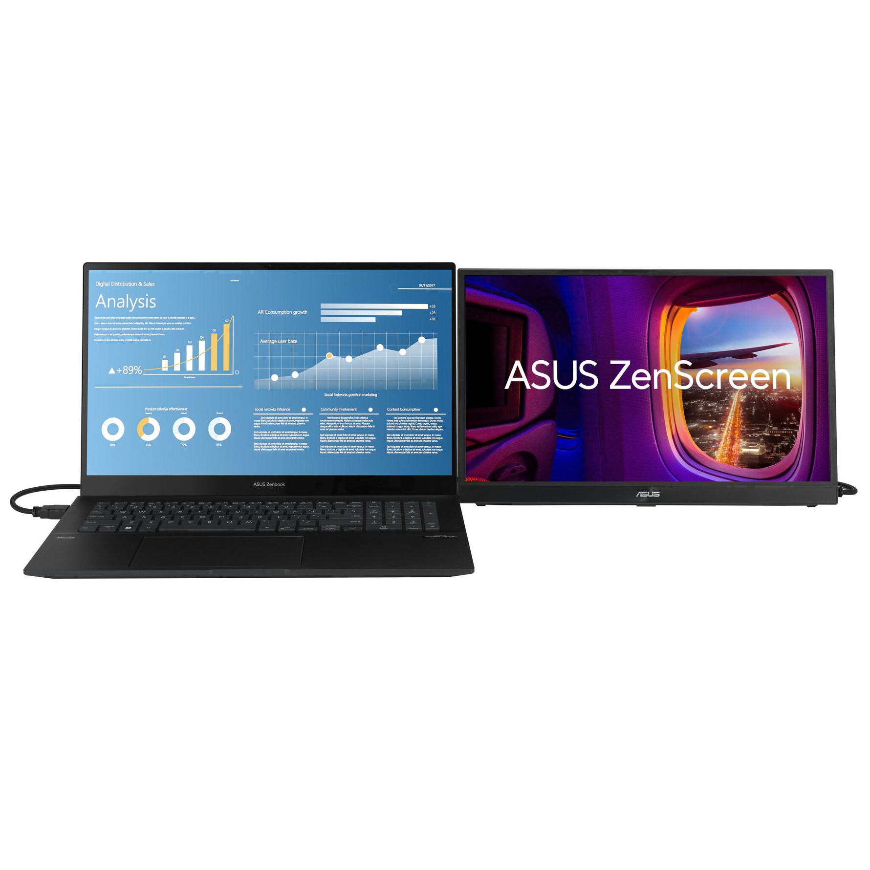 ASUS ZenScreen MB17AHG computermonitor 43,9 cm (17.3") 1920 x 1080 Pixels Full HD LCD Zwart