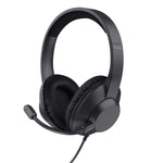 Trust Ayda Max Headset Bedraad Hoofdband Oproepen/muziek USB Type-C / USB Type-A Zwart