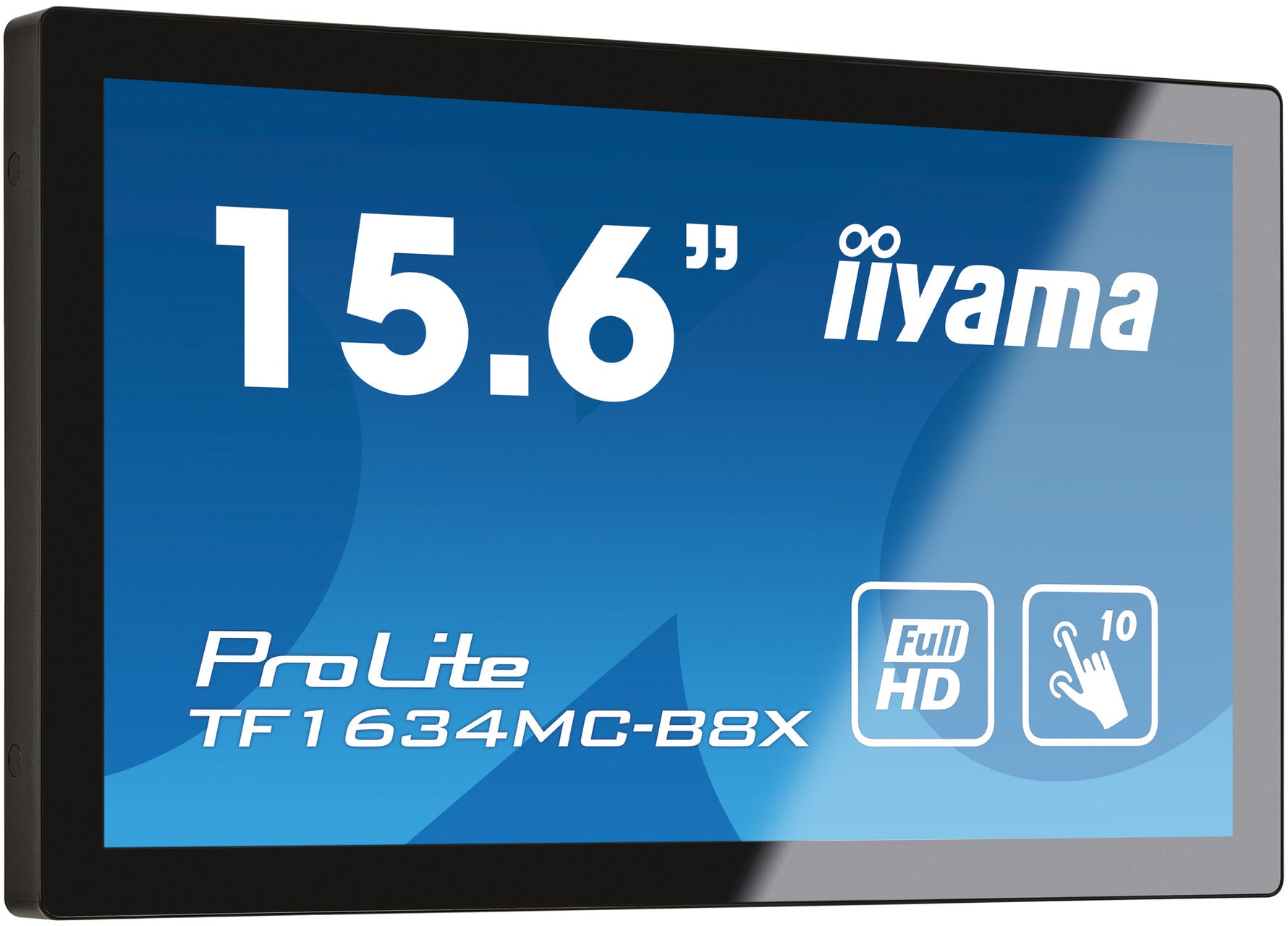 iiyama ProLite TF1634MC-B8X computer monitor 39,6 cm (15.6") 1920 x 1080 Pixels Full HD LED Touchscreen Multi-gebruiker Zwart