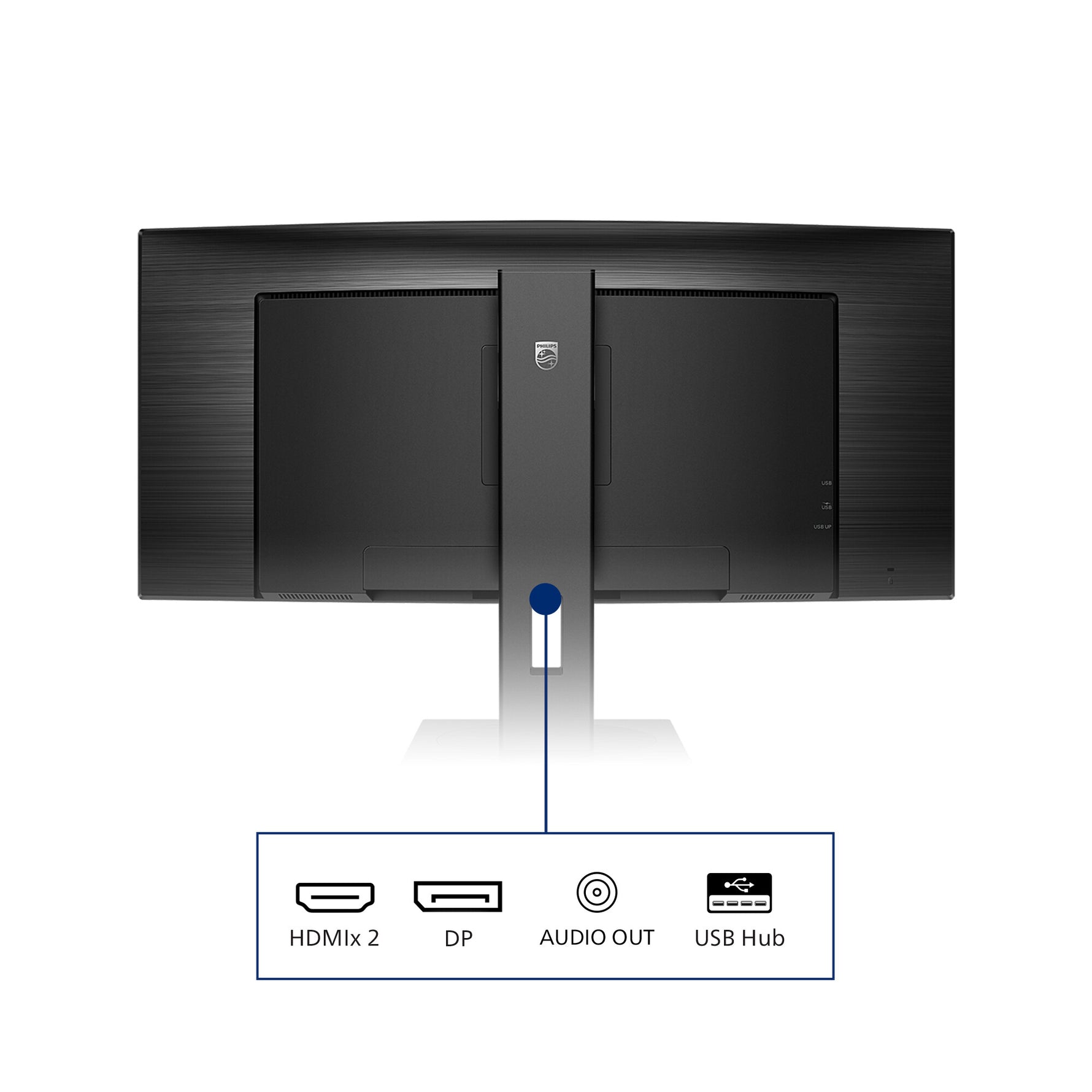 Philips B Line 345B1C/00 computer monitor 86,4 cm (34") 3440 x 1440 Pixels Quad HD LCD Zwart