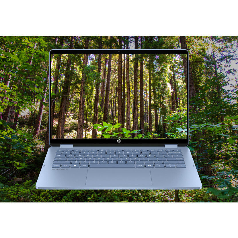 HP OmniBook 5 Flip 14-fp0251ndx 120U 35,6 cm (14") Touchscreen 2K 8 GB LPDDR5-SDRAM 512 GB SSD Wi-Fi 6 (802.11ax) Windows 11 Home Blauw QWERTY