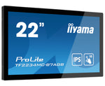 iiyama ProLite TF2234MC-B7AGB computer monitor 54,6 cm (21.5") 1920 x 1080 Pixels Full HD LED Touchscreen Multi-gebruiker Zwart