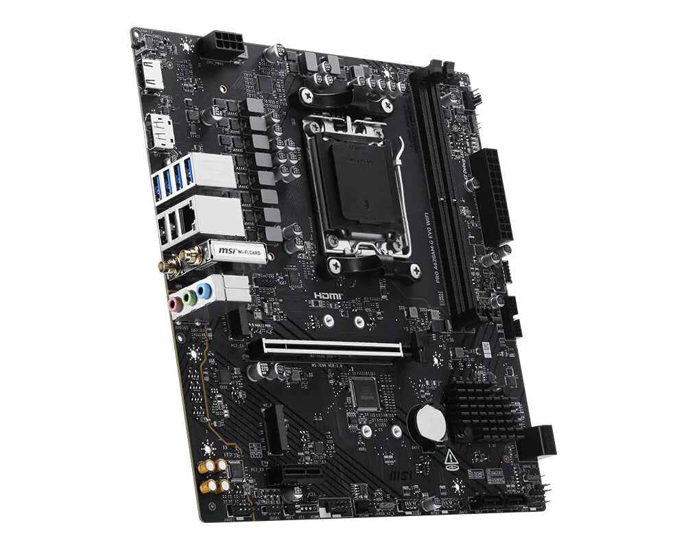 MSI Pro A620AM-G EVO WIFI AMD A620A Socket AM5 micro ATX