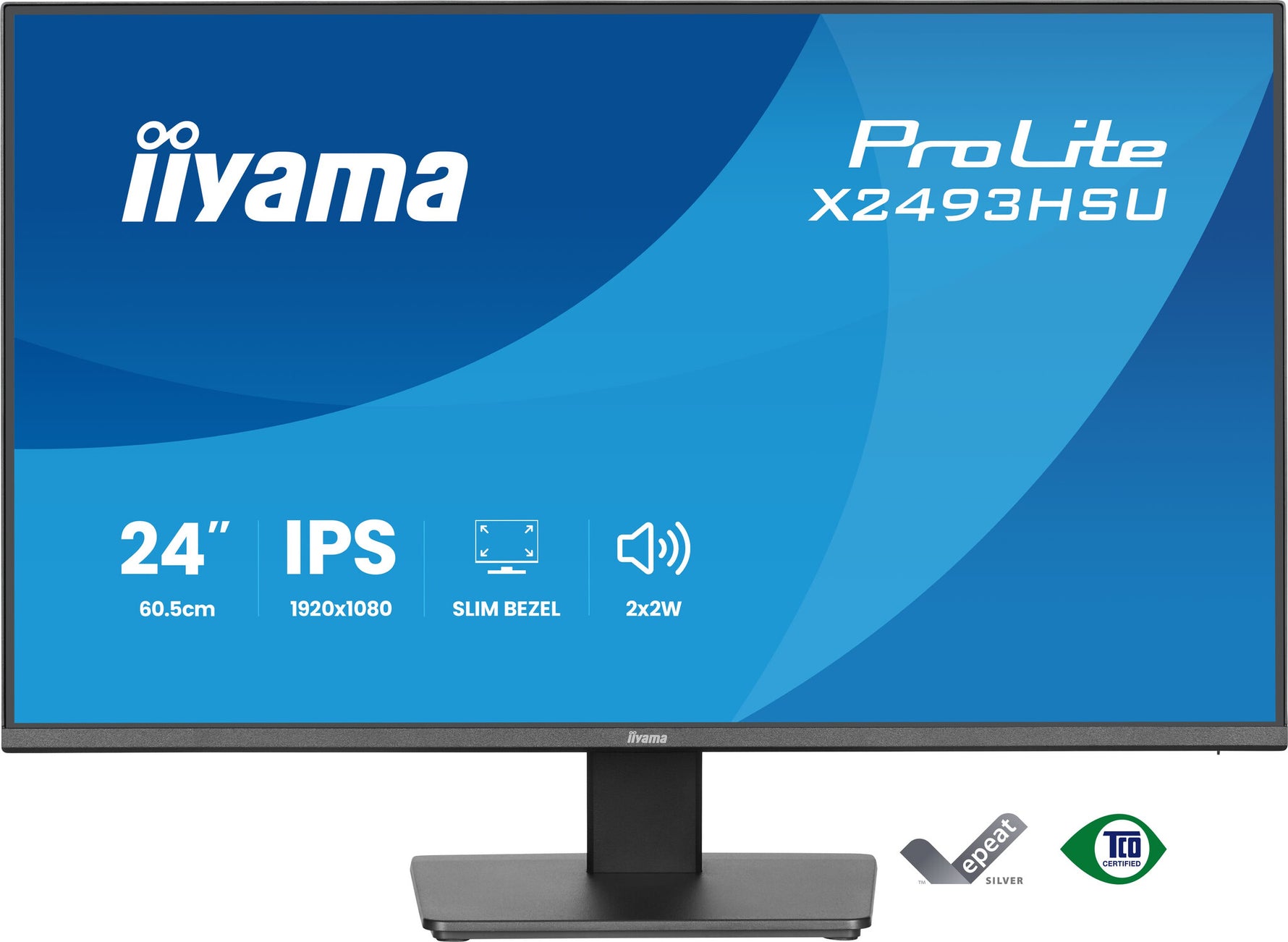 iiyama ProLite X2493HSU-B1 computer monitor 60,5 cm (23.8") 1920 x 1080 Pixels Full HD LED Zwart