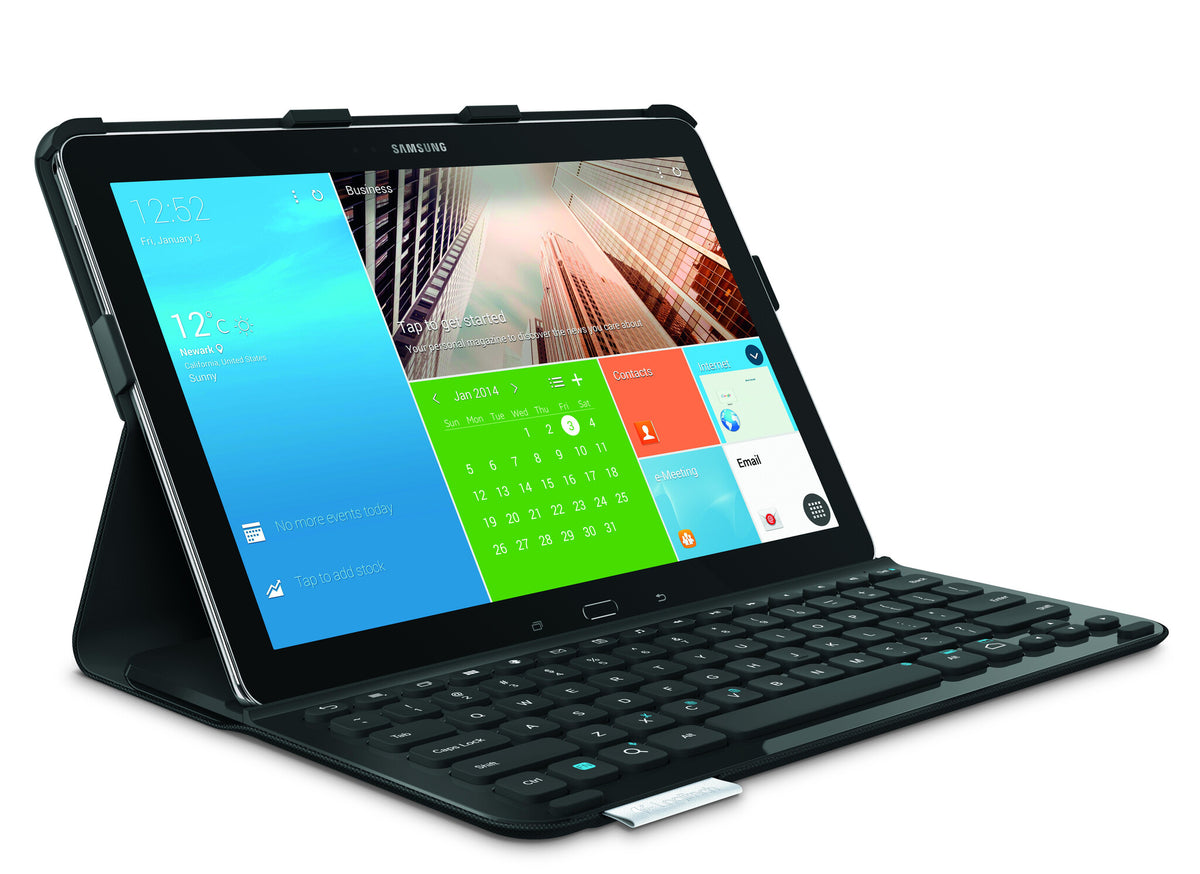 LOGITECH PRO Beschermhoes met toetsenbord op ware grootte Voor Samsung Galaxy NotePRO 12.2 en Samsung Galaxy TabPRO 12.2 CARBON BLACK(FR)