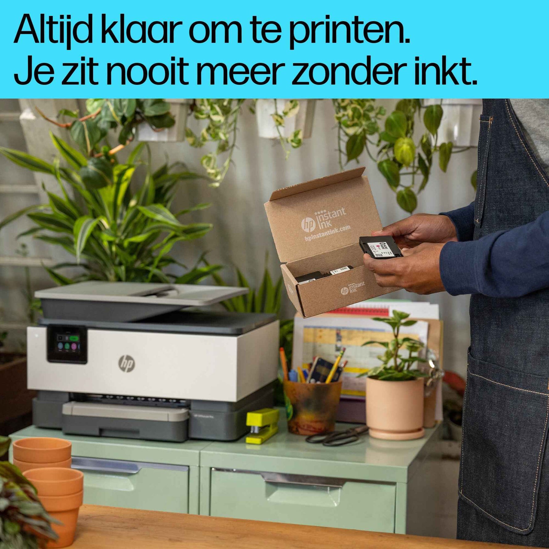 HP OfficeJet Pro 9122e Draadloos All-in-One Kleur Printer, Instant Ink; Dubbelzijdig printen