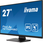 iiyama ProLite T2752MSC-B1 computer monitor 68,6 cm (27") 1920 x 1080 Pixels Full HD LED Touchscreen Zwart