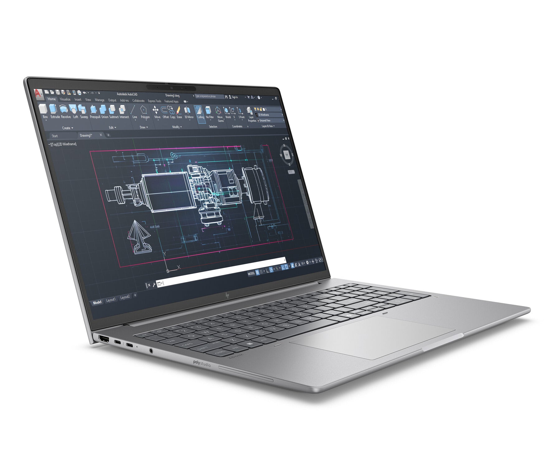 HP ZBook 8 G1i Wolf Pro Security Edition Intel Core Ultra 7 255H Mobiel werkstation 40,6 cm (16") WUXGA 32 GB DDR5-SDRAM 1 TB SSD NVIDIA RTX 500 Ada Wi-Fi 7 (802.11be) Windows 11 Pro AI Workstation, AI PC Zilver
