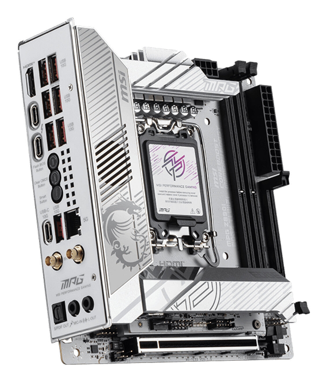 MSI MPG Z890I EDGE TI WIFI moederbord Intel Z890 LGA 1851 (Socket V1) mini ITX