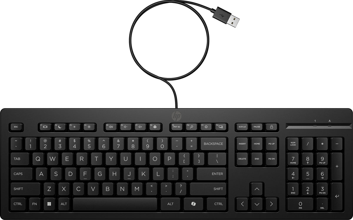 HP 125 G2 USB Wired Keyboard (Bulk