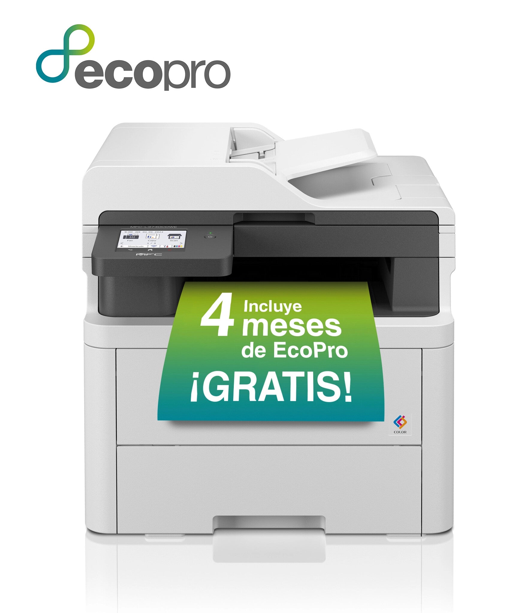 Brother MFC-L3740CDWE multifunctionele printer LED A4 600 x 2400 DPI 18 ppm Wifi