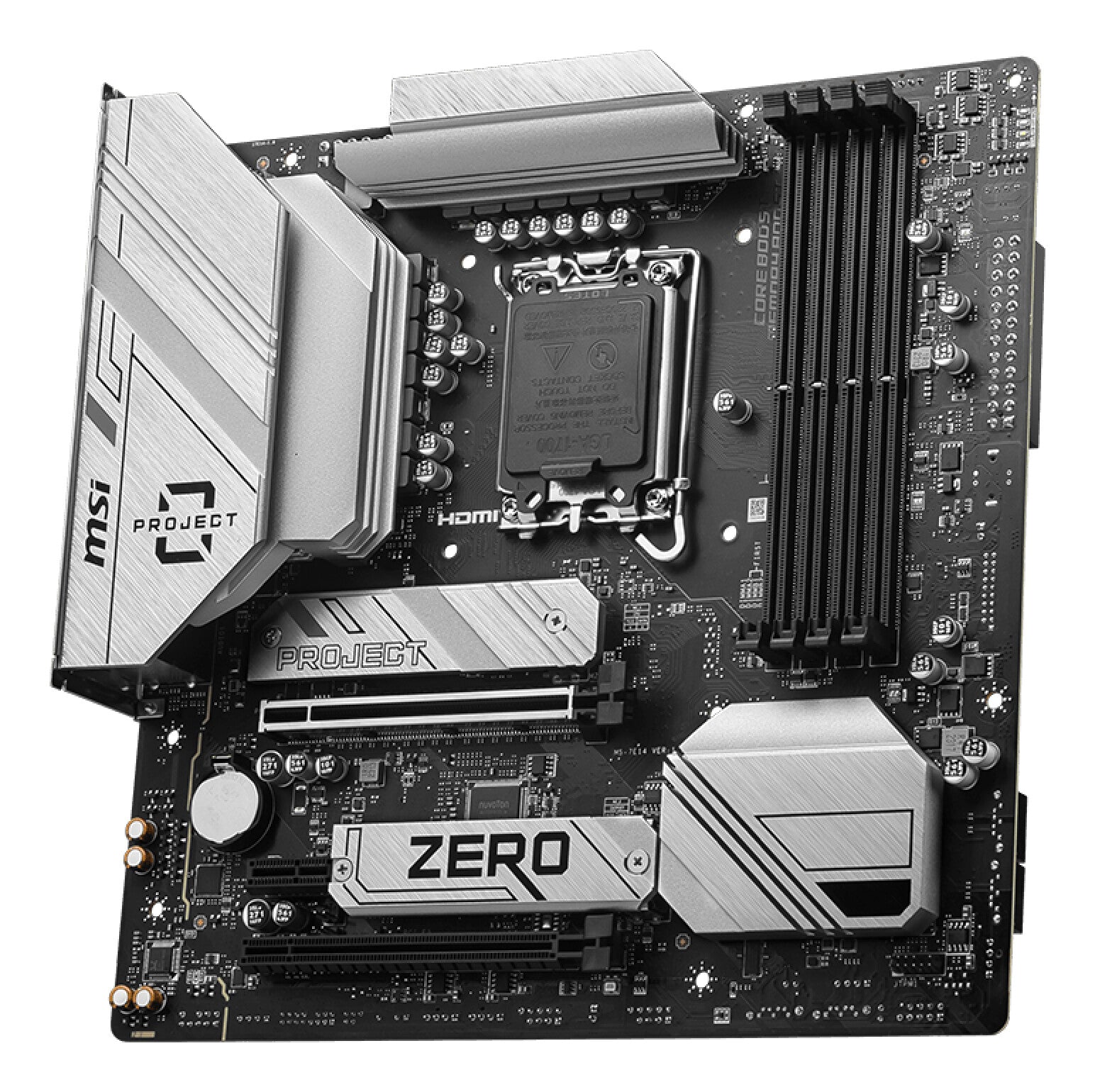 MSI B760M PROJECT ZERO moederbord Intel B760 LGA 1700 micro ATX
