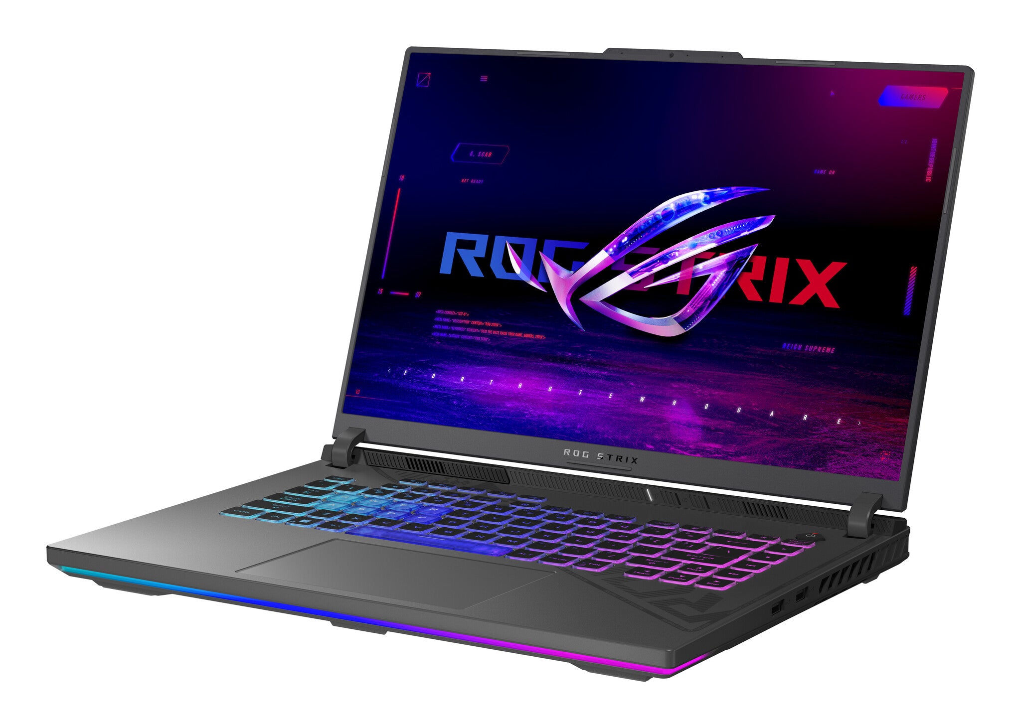 ASUS ROG Strix G16 G614FR-RV014W Copilot+ PC AMD Ryzen™ 9 Laptop 40,6 cm (16") WUXGA 32 GB DDR5-SDRAM 2 TB SSD NVIDIA GeForce RTX 5070 Ti Wi-Fi 6E (802.11ax) Windows 11 Home Nederlands Zwart, Grijs