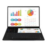 ASUS Zenbook Duo UX8406CA-PZ032W Intel Core Ultra 9 285H Hybride (2-in-1) 35,6 cm (14") Touchscreen 3K 32 GB LPDDR5x-SDRAM 1 TB SSD Wi-Fi 7 (802.11be) Windows 11 Home Nederlands Grijs