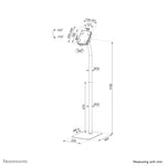 Neomounts FL15-625BL1 Tablet vloerstandaard 7.9-11" - vergrendelbaar - universeel