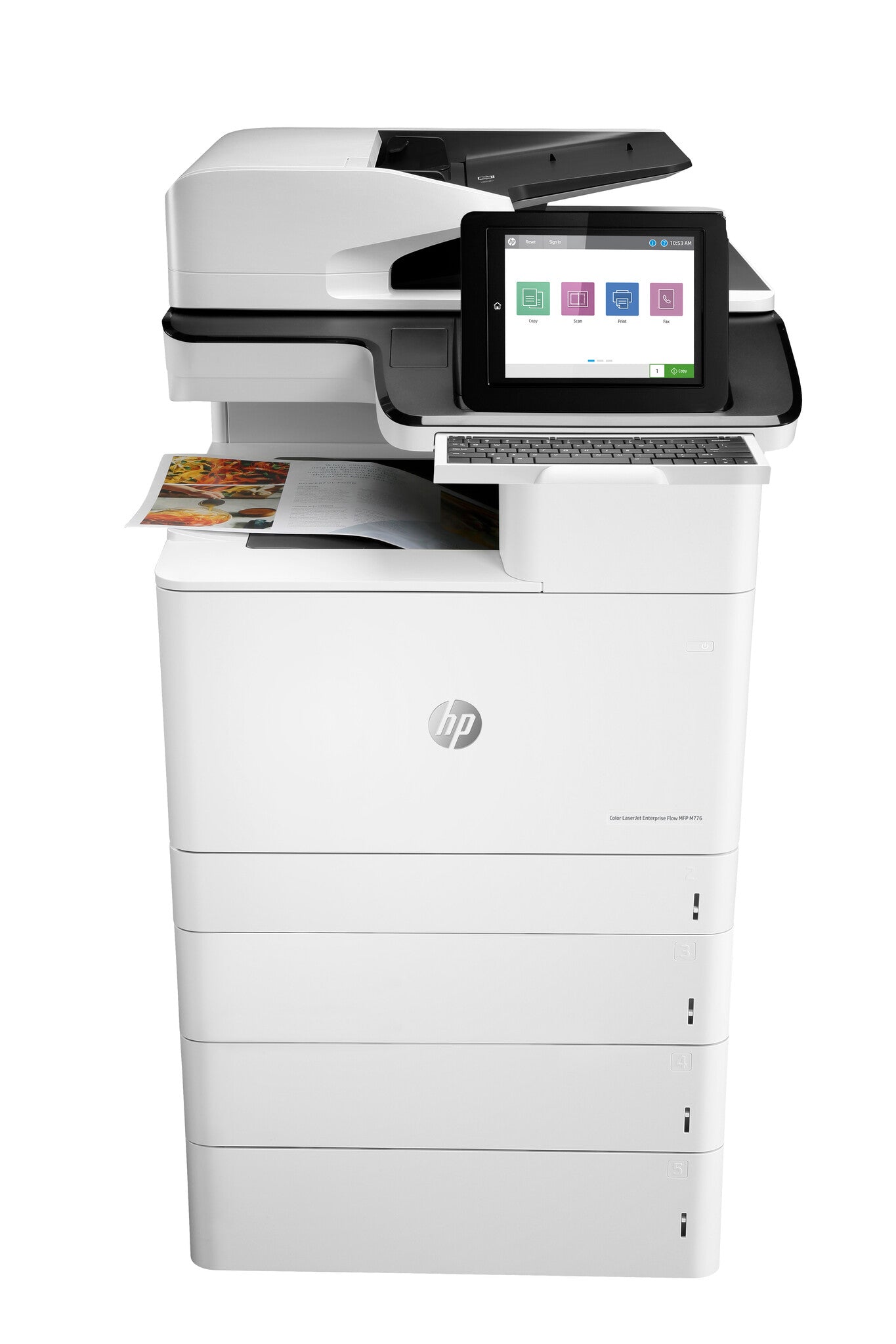 HP Color LaserJet Enterprise LaserJet Enterprise M776dn Multifunction Kleur Printer, Alleen Ethernet; Kopieerapparaat, scanner