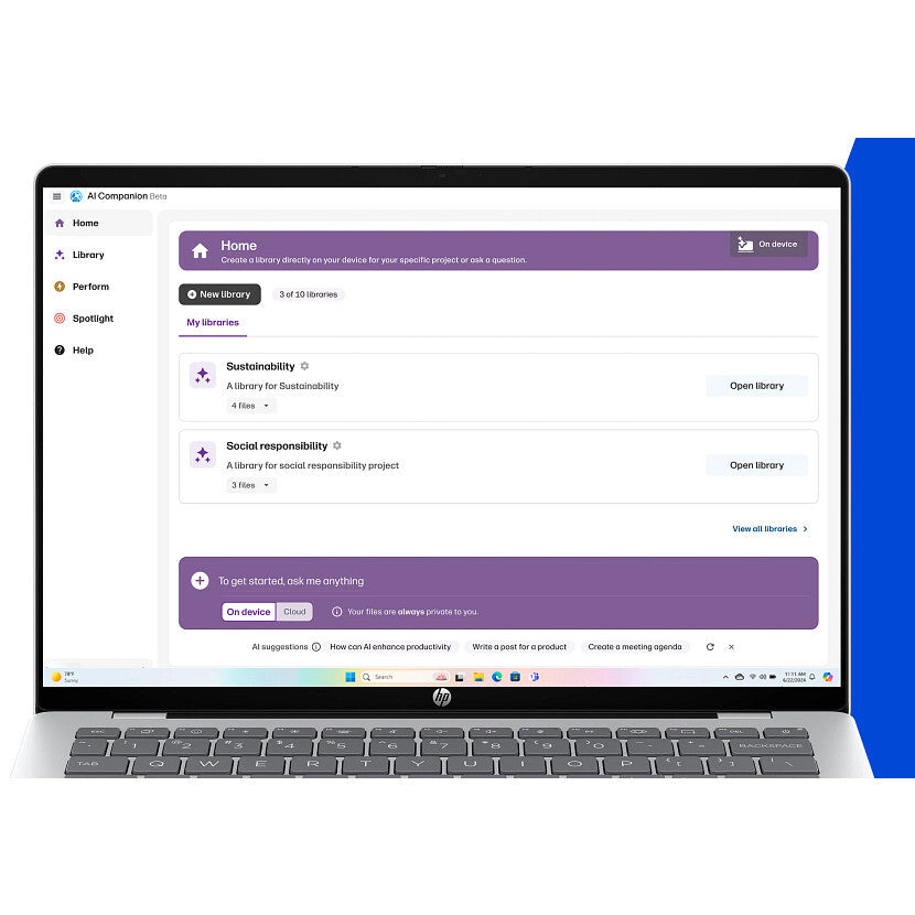 HP OmniBook 5 NGAI 14-he0001nd Copilot+ PC Qualcomm Snapdragon X1-26-100 Laptop 35,6 cm (14