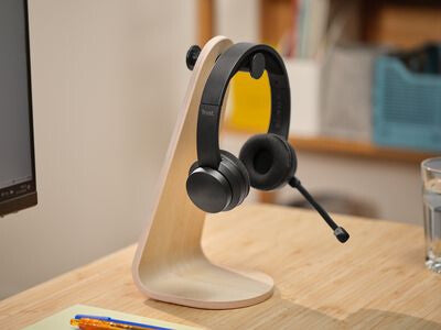 Trust Ayda Headset Bedraad en draadloos Hoofdband Oproepen/muziek USB Type-C Bluetooth Zwart