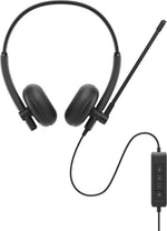DELL WH125 Headset Bedraad Hoofdband Oproepen/muziek USB Type-C Zwart