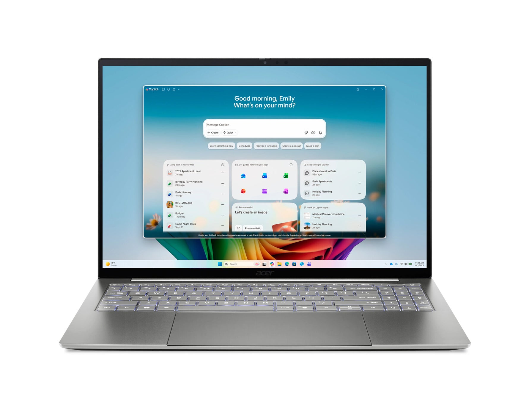 Acer Swift 16 AI SF16-71T-95GR SF16-71T Notebook