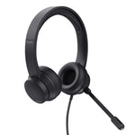 Trust Ayda USB Headset - USB-headset voor kantoor en gesprekken – Opklapbare microfoon – Volumeregeling in kabel – Zwart