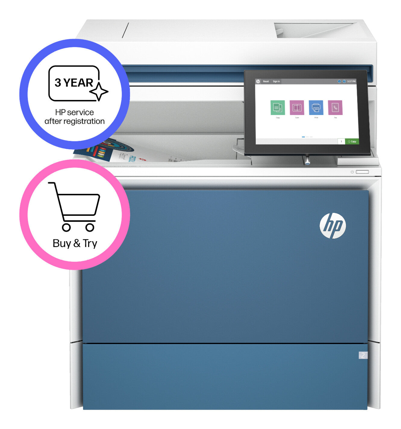 HP LaserJet Color Enterprise MFP 5800dn printer