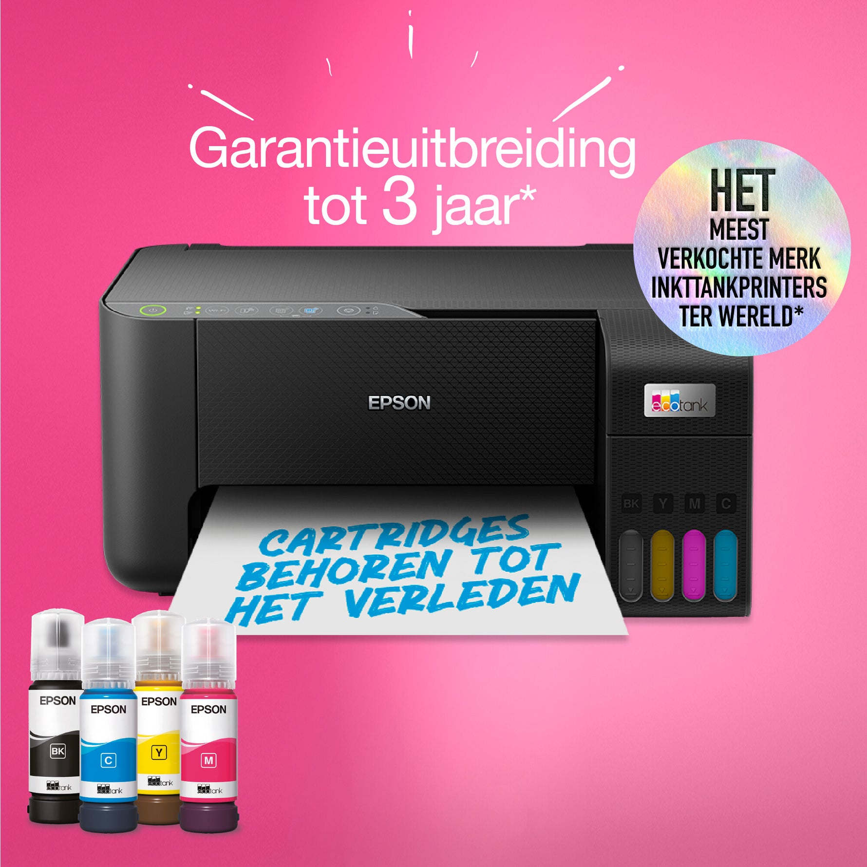 Epson EcoTank ET-2860 A4 multifunctionele Wi-Fi-printer met inkttank, inclusief tot 3 jaar inkt