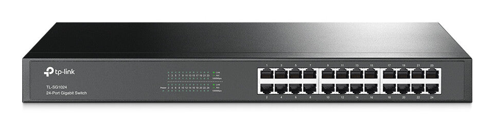 TP-Link TL-SG1024 netwerk-switch Unmanaged L2 Gigabit Ethernet (10/100/1000) Zwart
