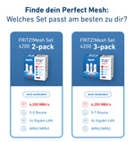 Mesh Set FRITZ! 4200 2-pack Edition International Dual-band (2.4 GHz / 5 GHz) Wi-Fi 6 (802.11ax) Rood, Wit 2x2/4x4