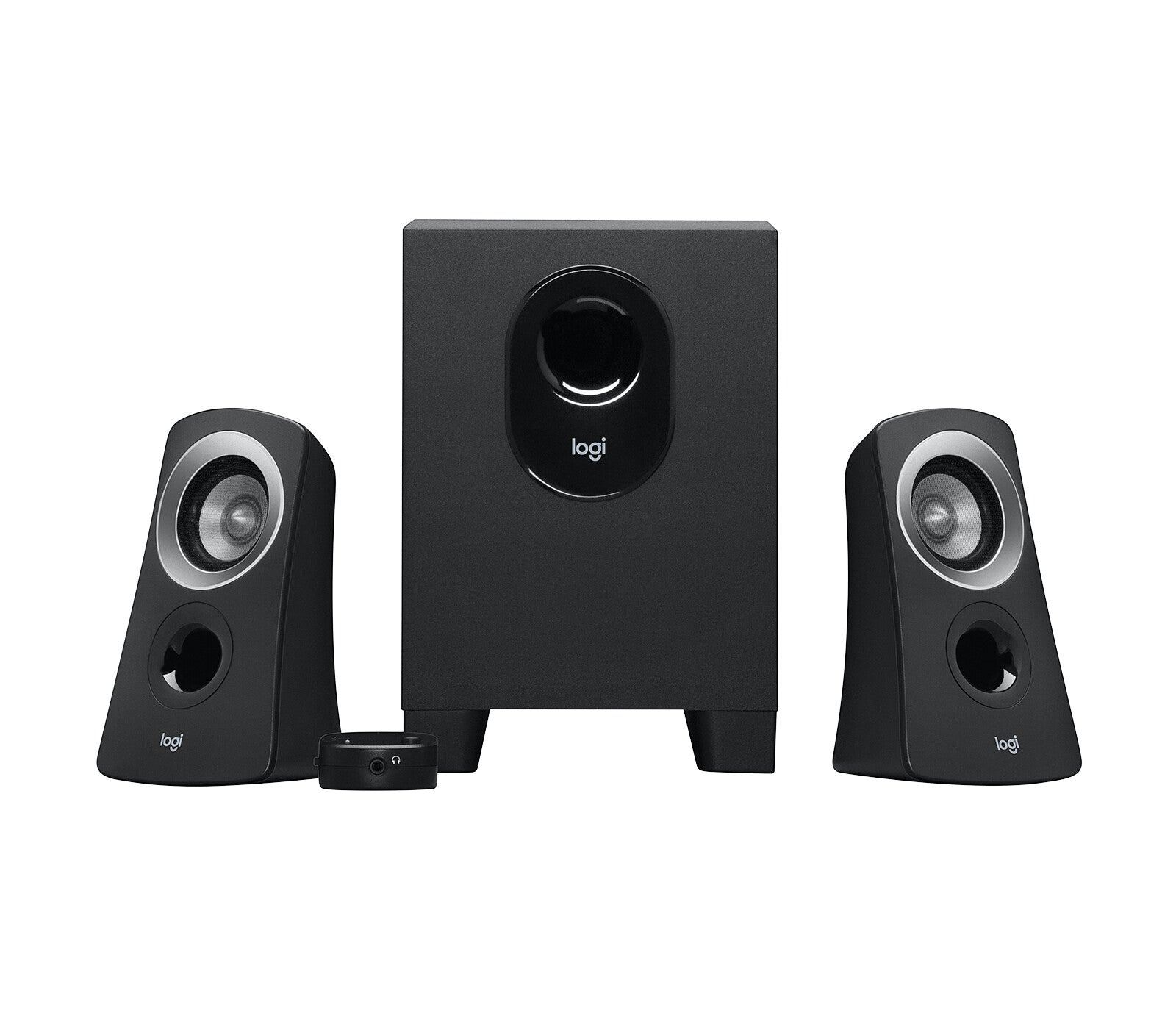 Logitech Z313 Speakerset [2.1 CH, 25 W, 48 - 20000Hz, 2-way, 2x satellite, 1x subwoofer, Black]